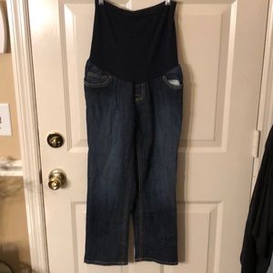 Indigo Blue Maternity Crop Jeans Size Med